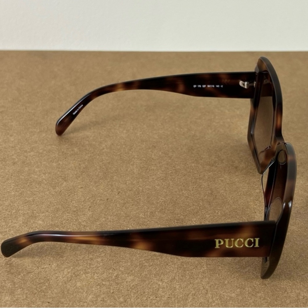 NEW EMILIO PUCCI TORTOISE BUTTERFLY SUNGLASSES - Picture 7 of 9